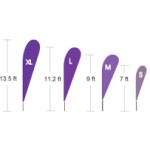 Impression de Drapeau Promotionnel Goutte Impression de Drapeau Promotionnel Goutte