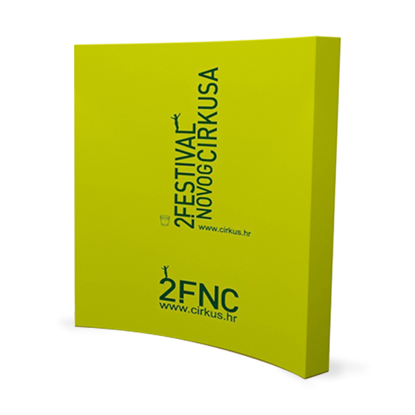 Impression de Présentoir Popup Courbé (8 pi.)