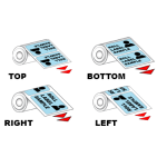 Rectangular Roll Labels printing